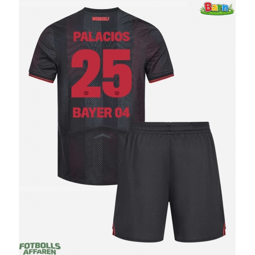 Bayer Leverkusen Exequiel Palacios #25 Hemmaställ Barn 2025-26 Kortärmad (+ Korta byxor)